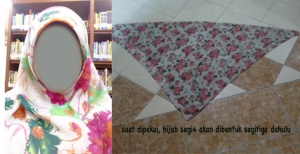 Hijab Segi4 dipakai